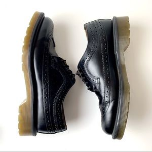 Dr. Martens 3989 Yellow Stich Brogue Leather Shoes